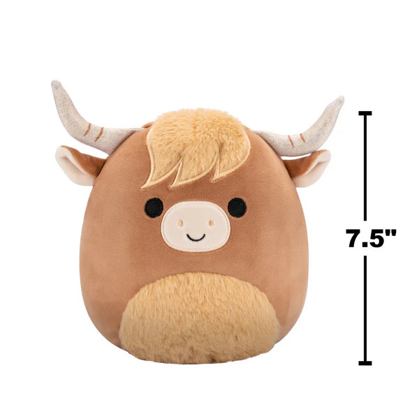 Squishmallows 20cm Wilfred the Highland Cow Plush
