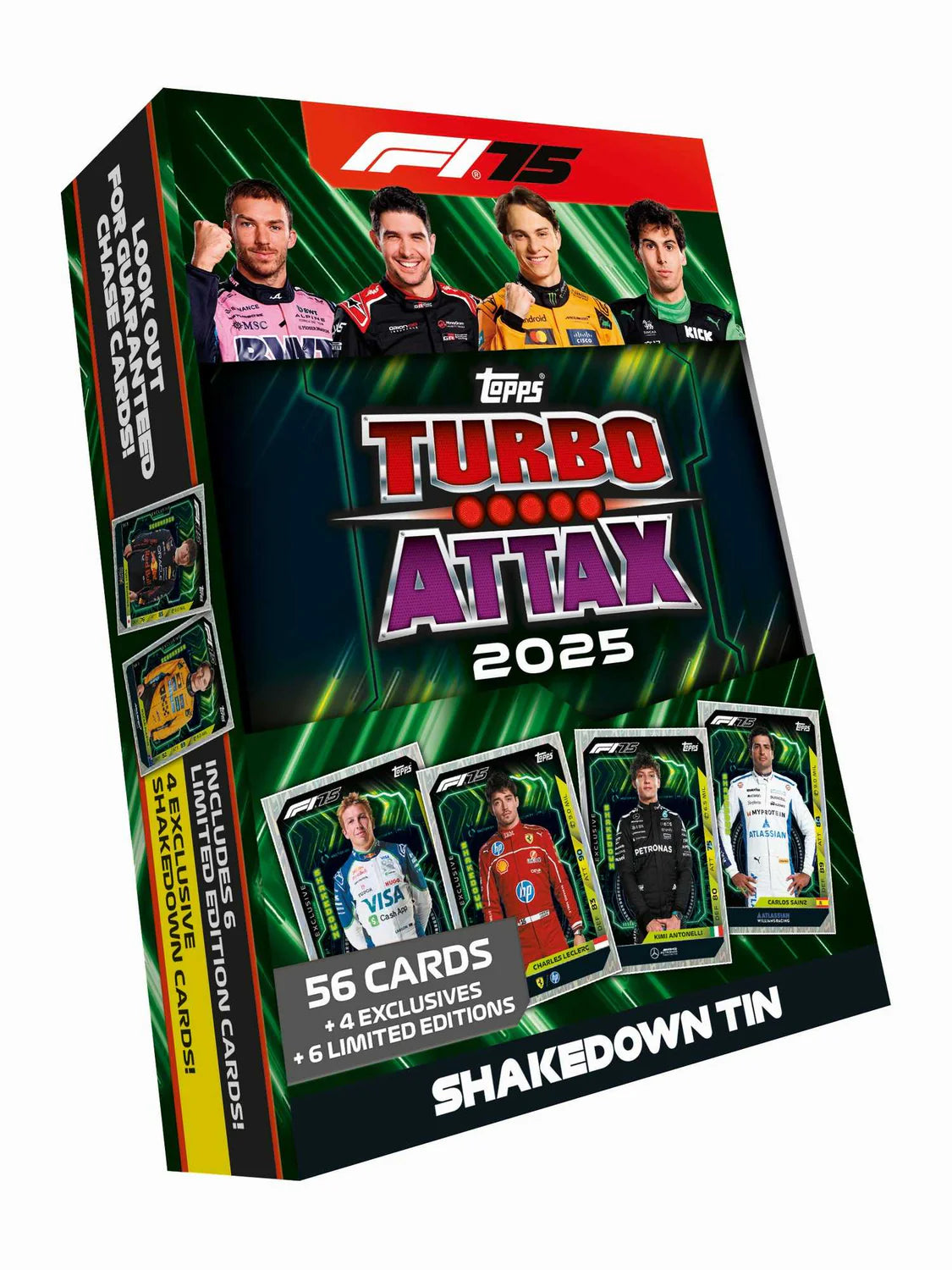 F1 Turbo Attax 2025 Mega Tin Assortment