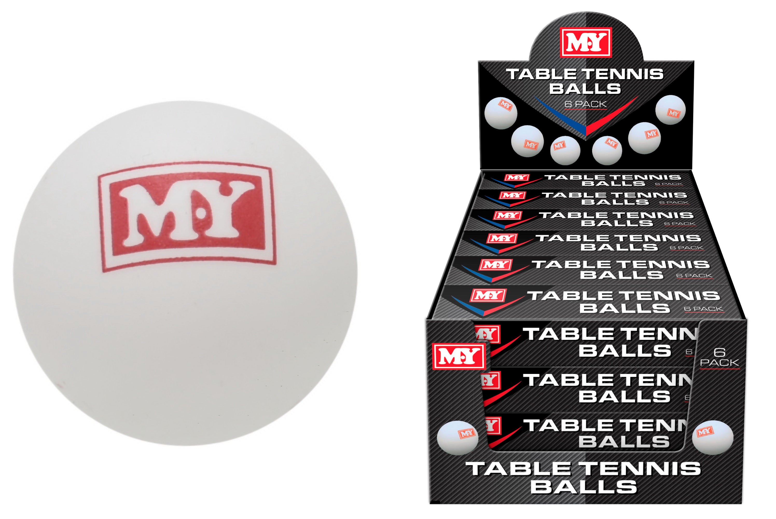 MY Table Tennis 6 Pack of Balls