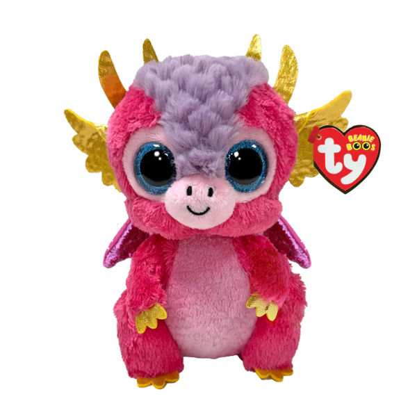 TY Mia Pink Dragon Beanie Boo