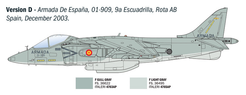 Italeri AV-8B Harrier Jump Jet 1:72 Scale Kit