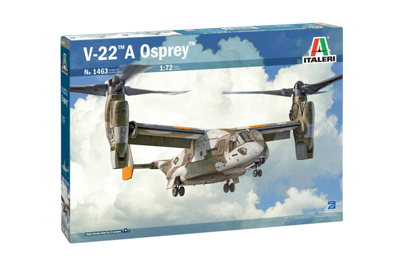 Italeri V-22A Osprey Tilt Rotor Aircraft 1:72 Scal