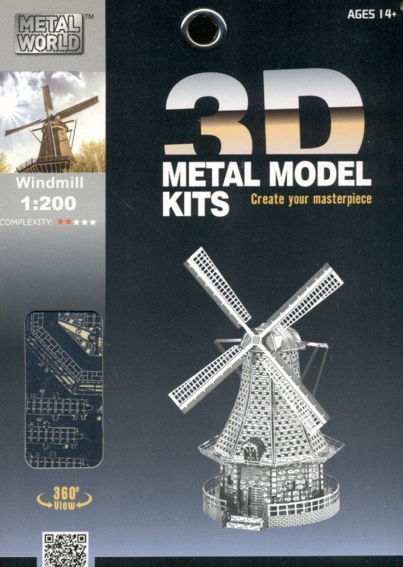 Metal World Windmill 1:200 3D Metal Kit
