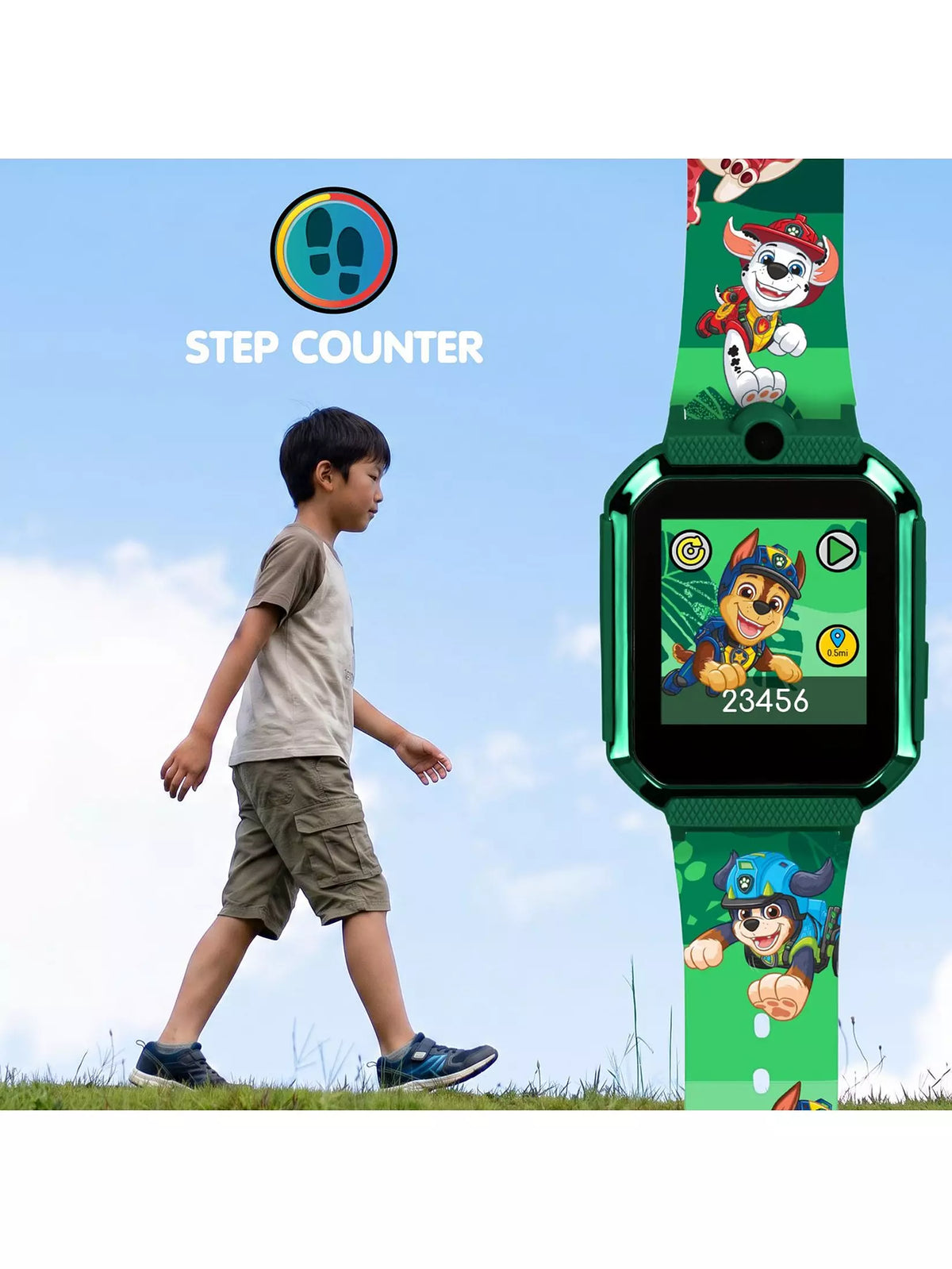Paw Patrol Dino Digital Watch with Printed Strap