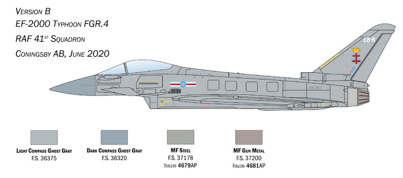 Italeri RAF Eurofighter Typhoon Ef-200