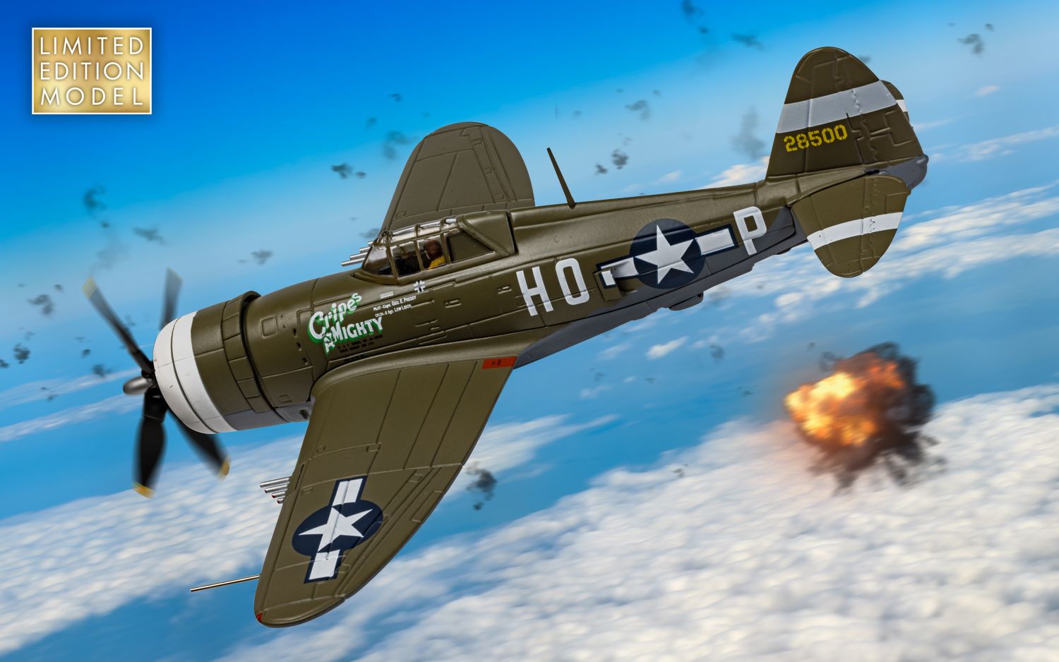 Corgi Republic P-47D Thunderbolt - 42-8500/HO-P - ‘Cripes A’ MIGHTY’