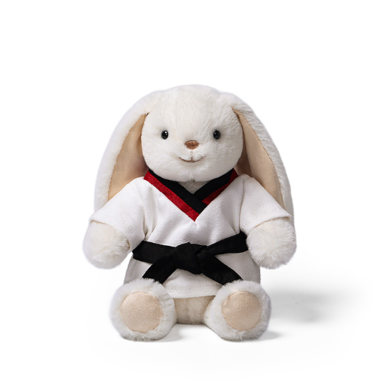 Taekwondo Smiling Leveret 18cm Soft Toy