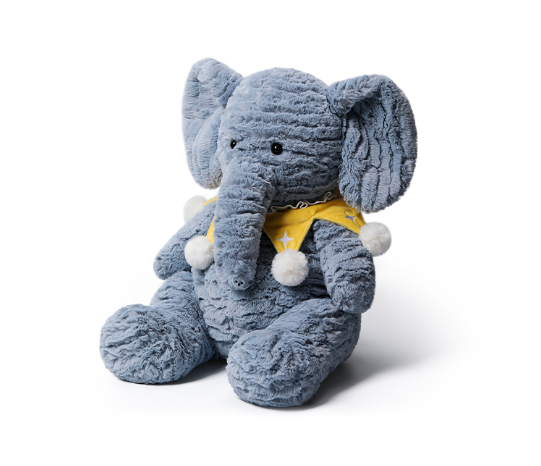 Starry Denim Elephant 25cm Soft Toy