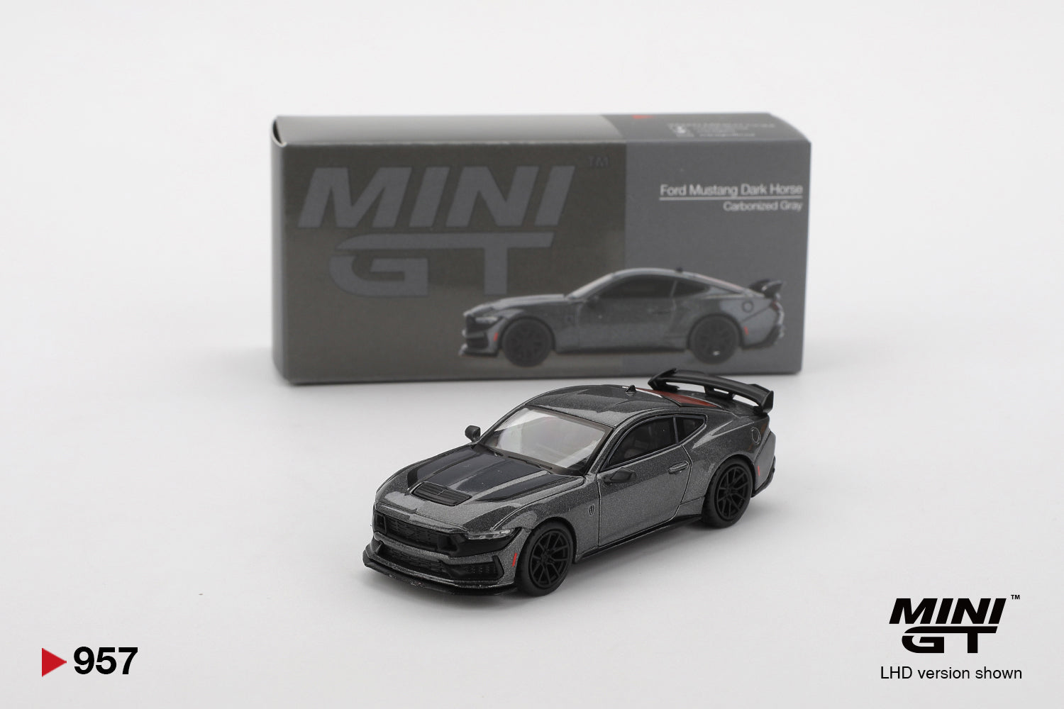 Mini GT Ford Mustang Dark Horse 2024 Carbonized Grey (RHD) 1:64 Scale