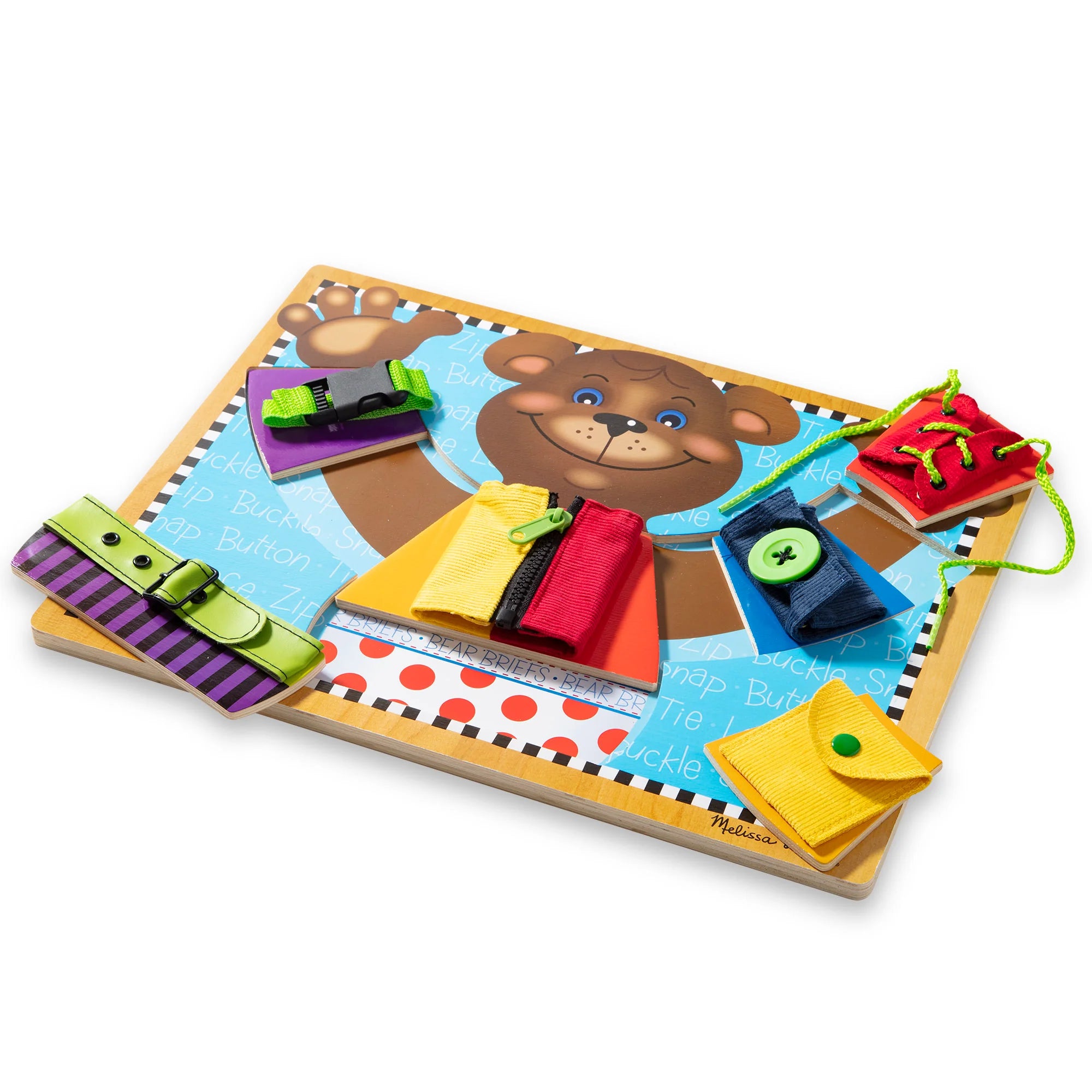 Melissa & Doug Wooden Basic Skills Puzzle Board