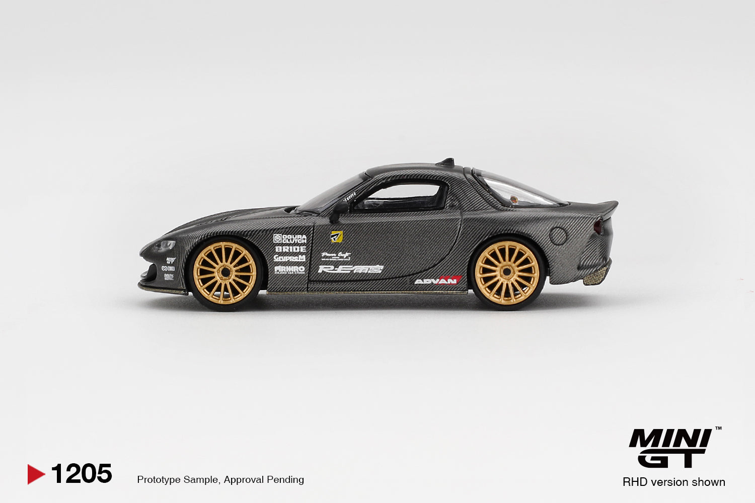 Mini GT Mazda RX-7 RE-Amemiya Matsukiyo KOKU 3 Rotor NA-7 TAS Best Tuned Car 1:64 Scale Die Cast