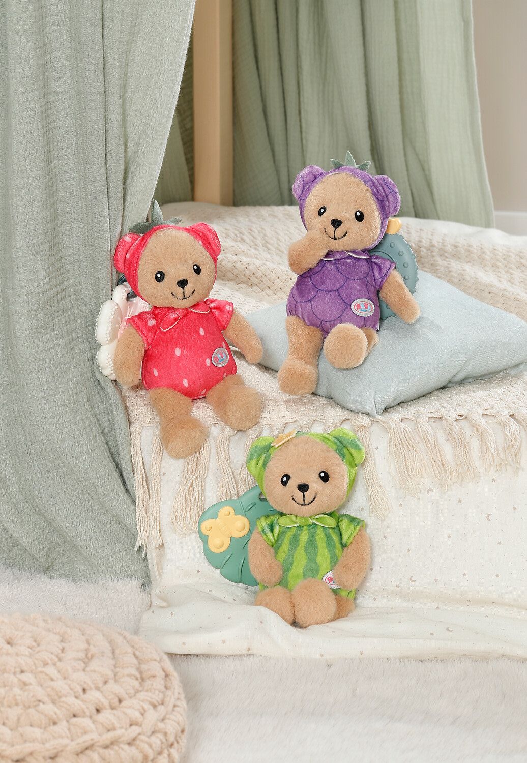 BABY born Teddybear with Teether 18cm Assorted