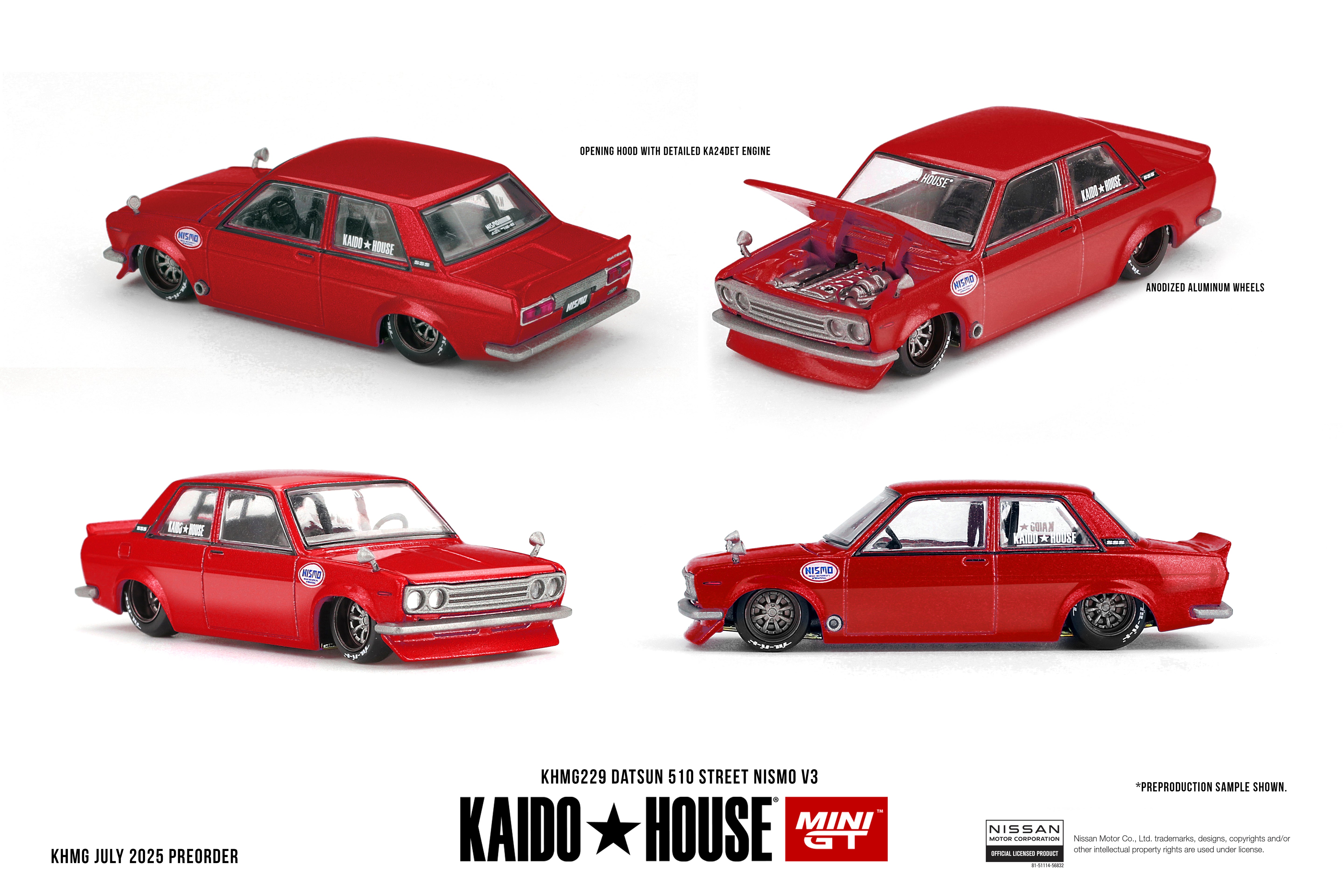 Mini GT Datsun 510 Street Nismo V3 Kaido 1:64