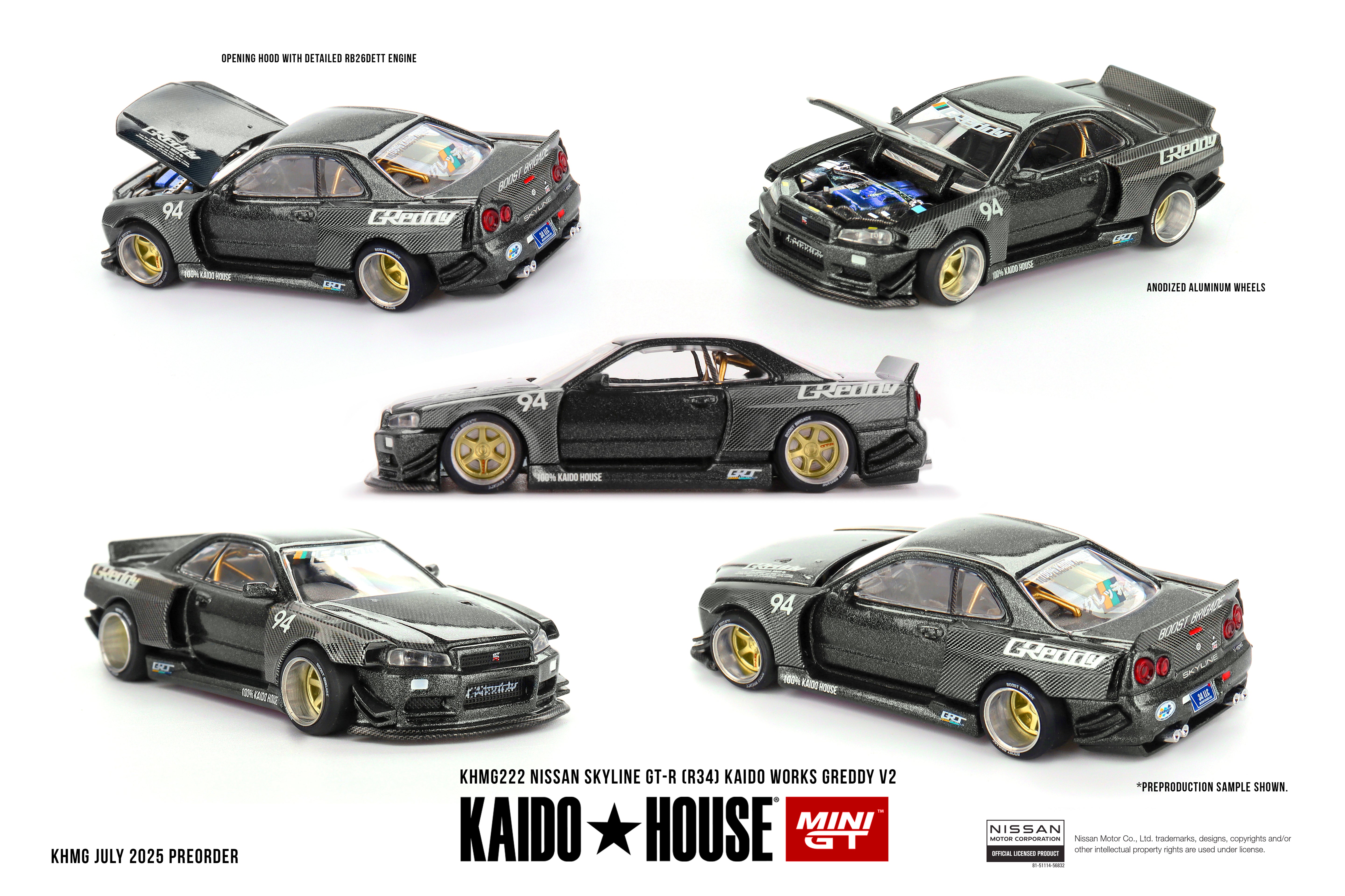 Mini GT Nissan Skyline GT-R Kaido Works 1:64