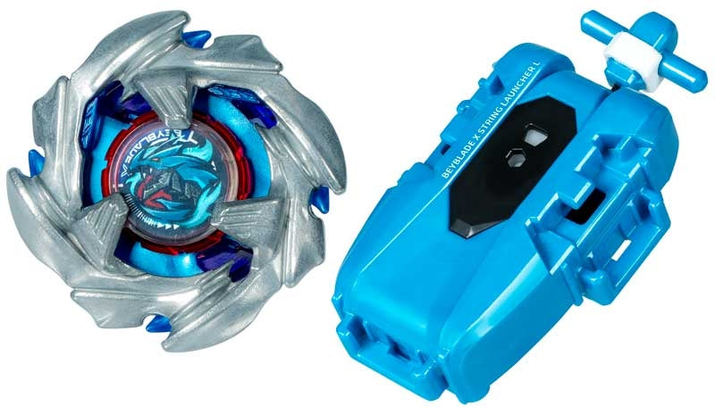 Beyblades Beyblade X Cobalt Dragoon 2-60C Deluxe String Launcher