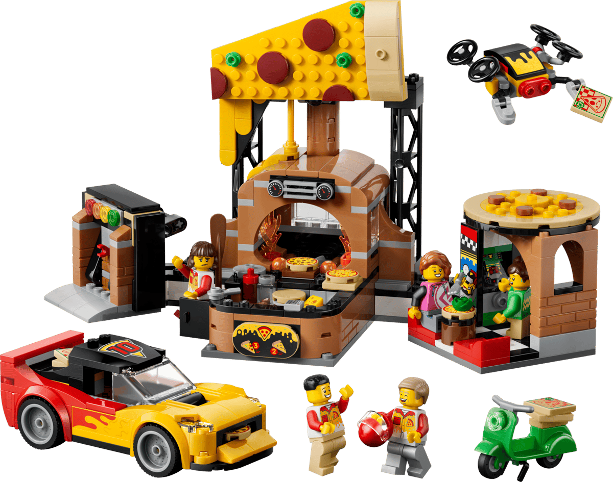 Lego 60496 Pizza Delivery Experience with Vehicles