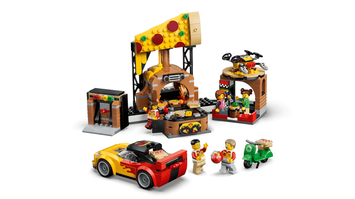 Lego 60496 Pizza Delivery Experience with Vehicles