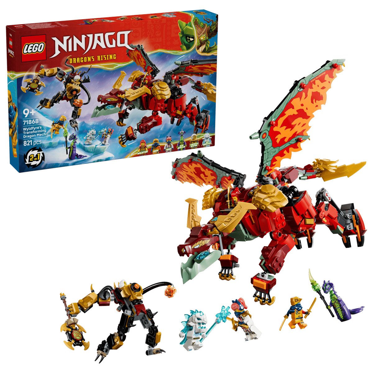 Lego 71868 Wyldfyres Transforming Dragon Mech