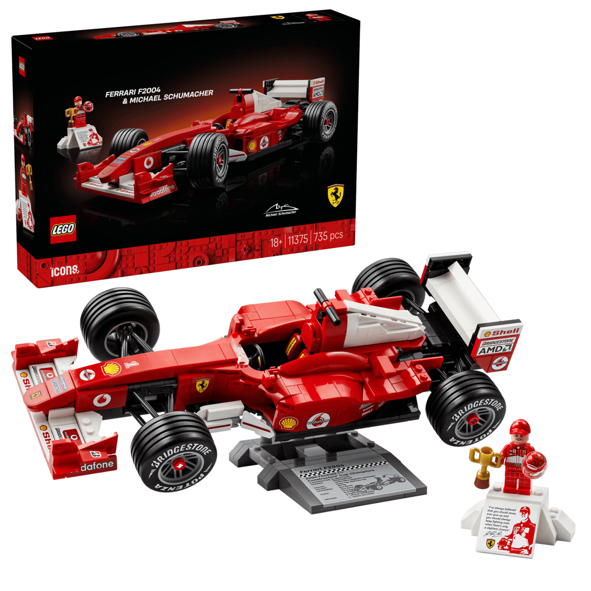 Lego 11375 Ferrari F2004 & Michael Schumacher