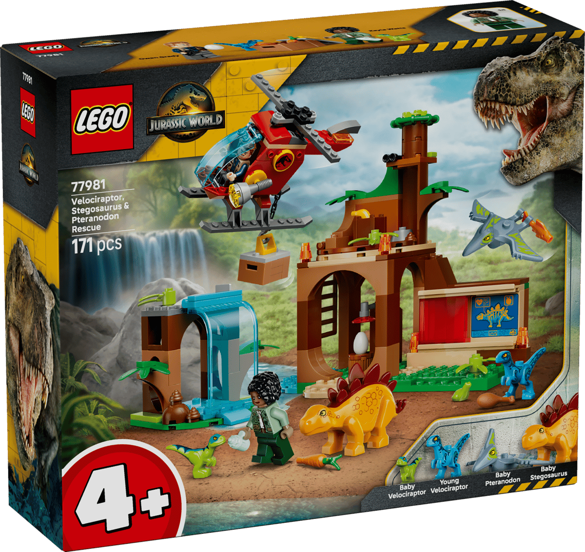Lego 77981 Velociraptor Stegosaurus & Pteranodon