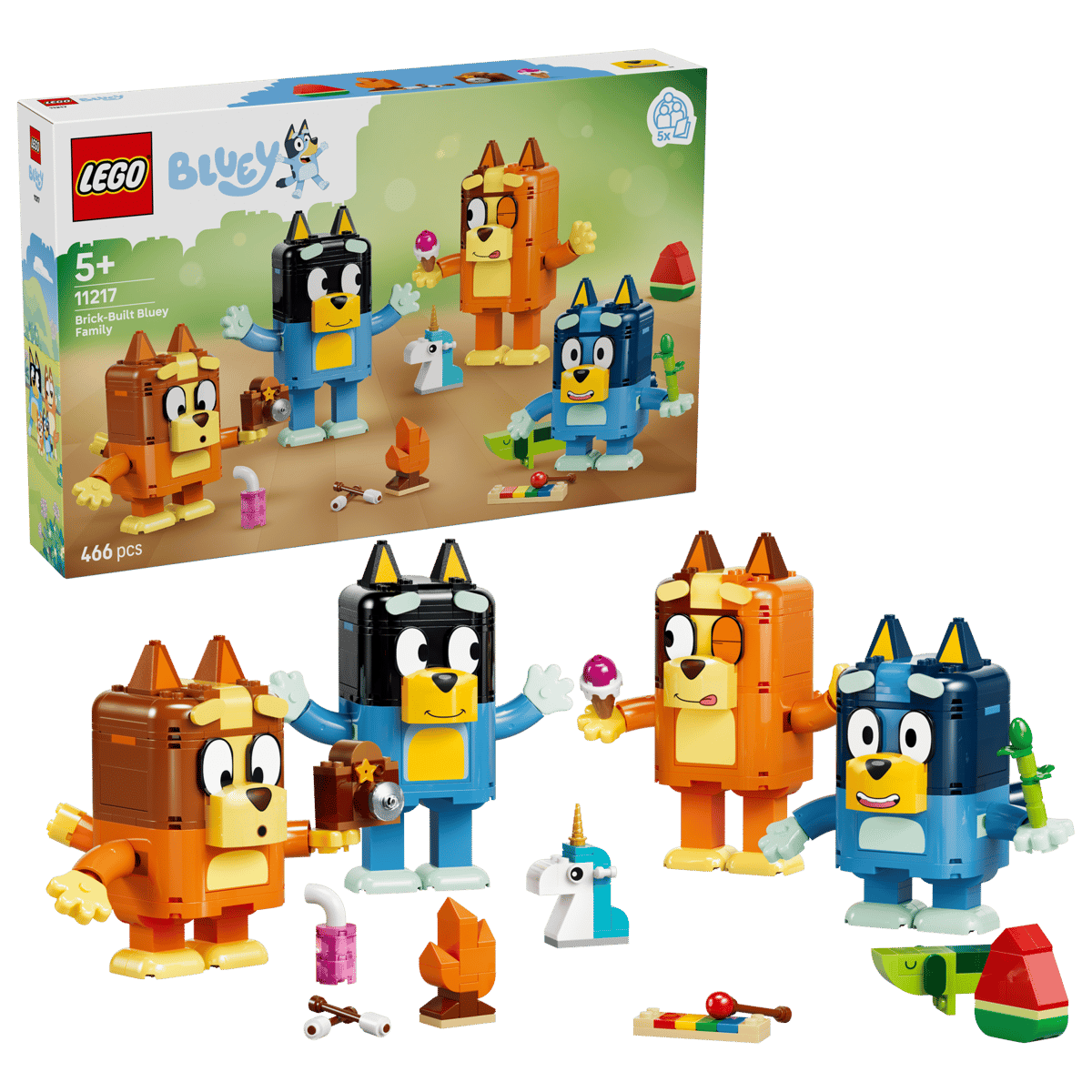 Lego 11217 Brick-Built Bluey Family
