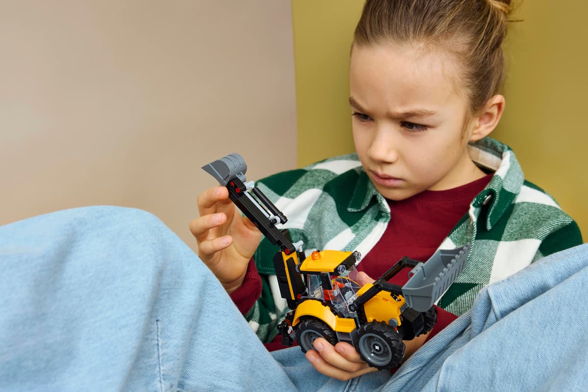 Lego 60480 Yellow Backhoe Loader