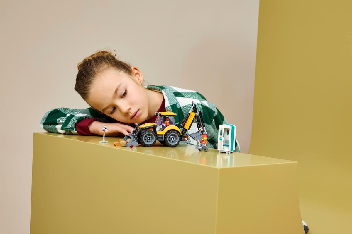 Lego 60480 Yellow Backhoe Loader