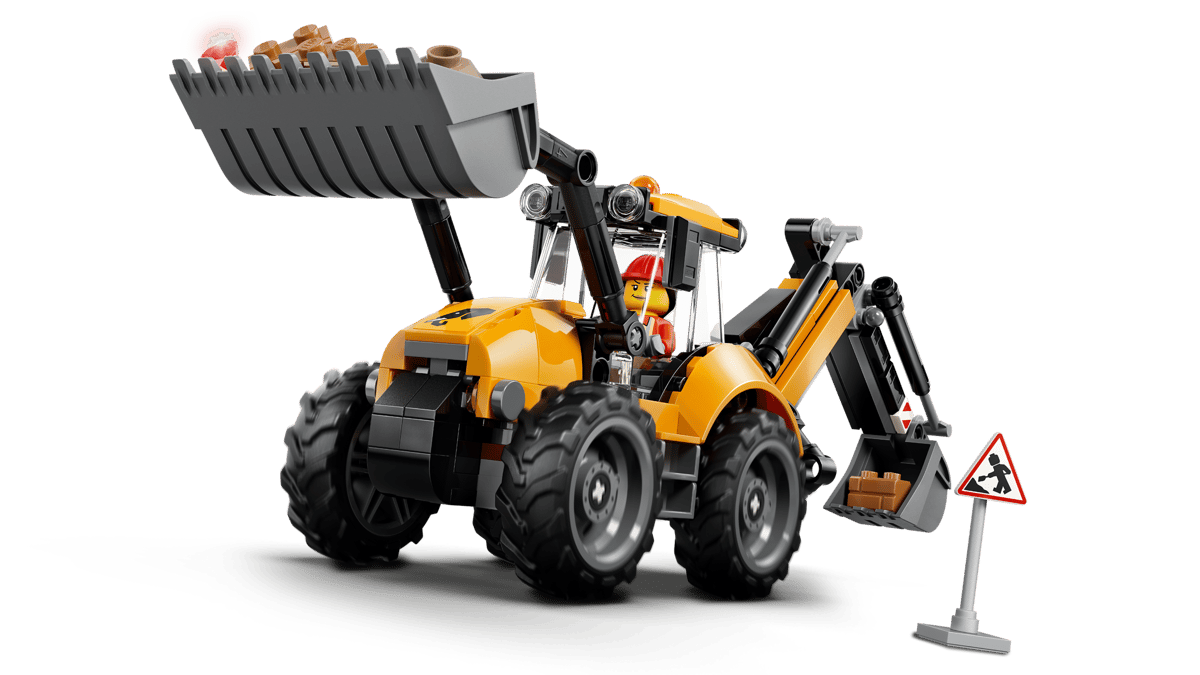 Lego 60480 Yellow Backhoe Loader