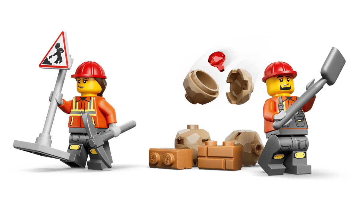 Lego 60480 Yellow Backhoe Loader