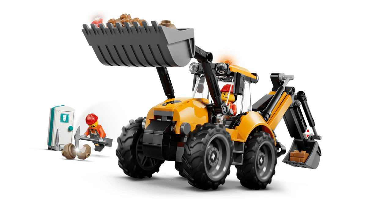 Lego 60480 Yellow Backhoe Loader