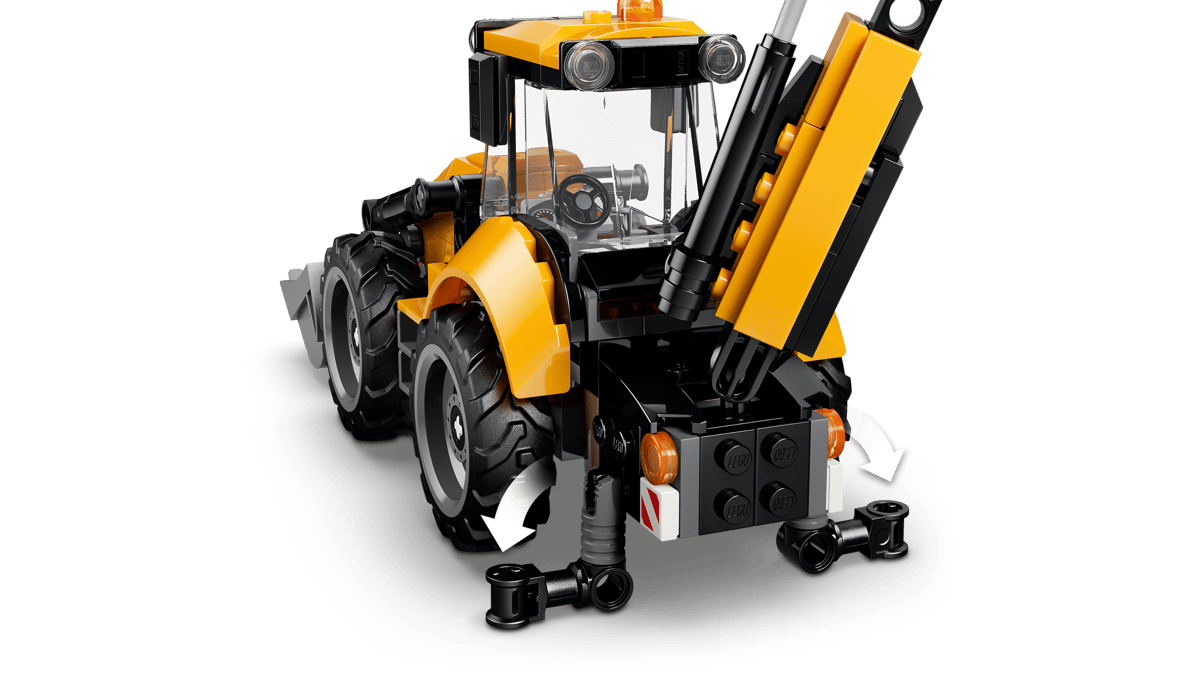 Lego 60480 Yellow Backhoe Loader