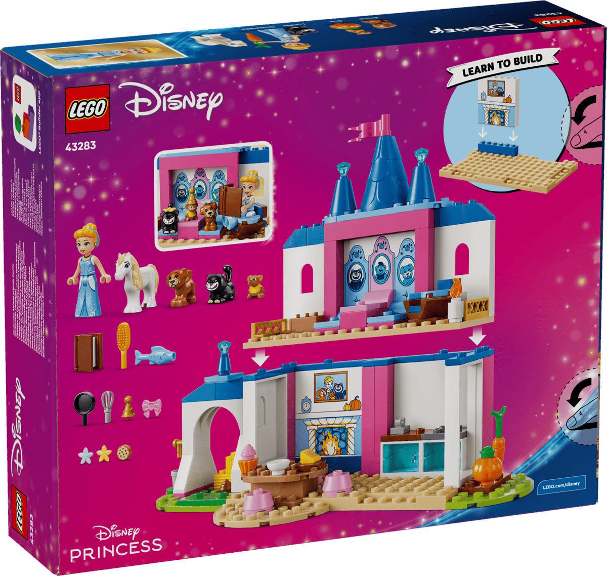 Lego 43283 Cinderella Animal Friends Castle