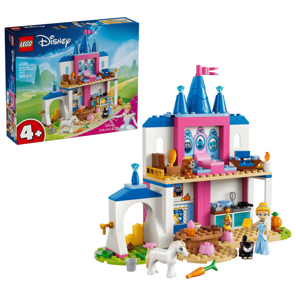 Lego 43283 Cinderella Animal Friends Castle