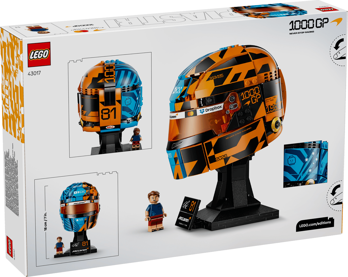 Lego 43017 Editions McLaren F1 Team Oscar Piastri Helmet