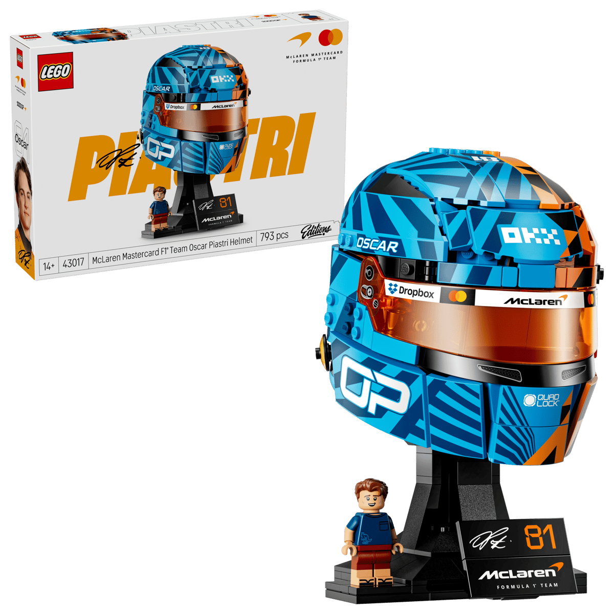 Lego 43017 Editions McLaren F1 Team Oscar Piastri Helmet