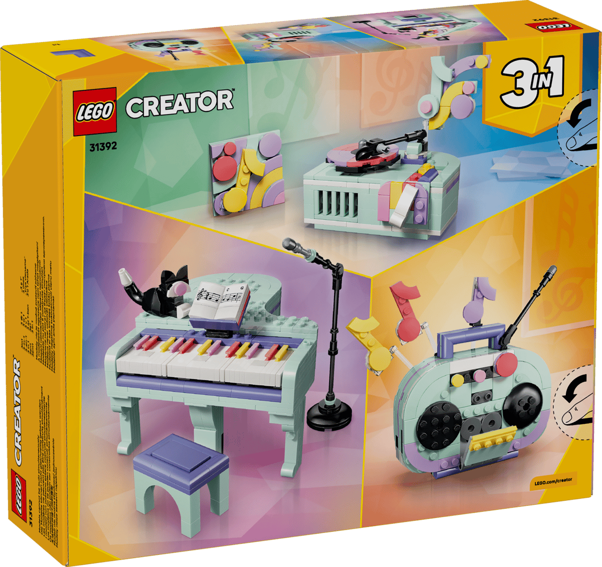 Lego 31392 Music Decor Piano with Cat
