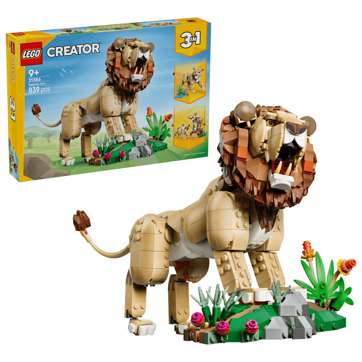 Lego 31386 Wild Animals Majestic Lion Set