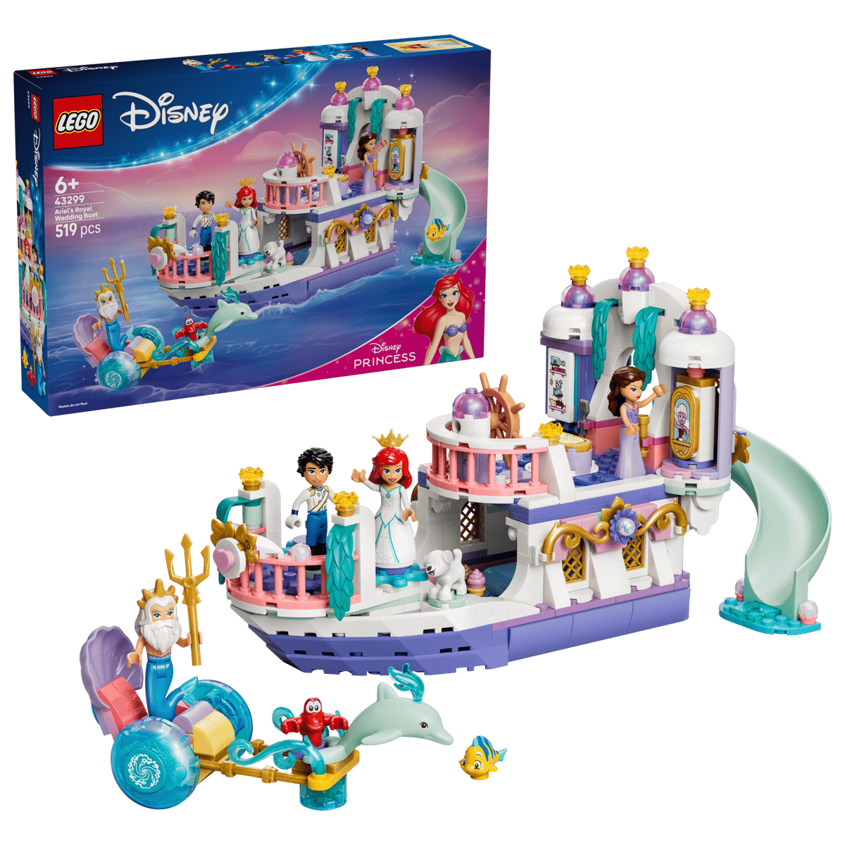 Lego 43299 Ariels Royal Wedding Boat