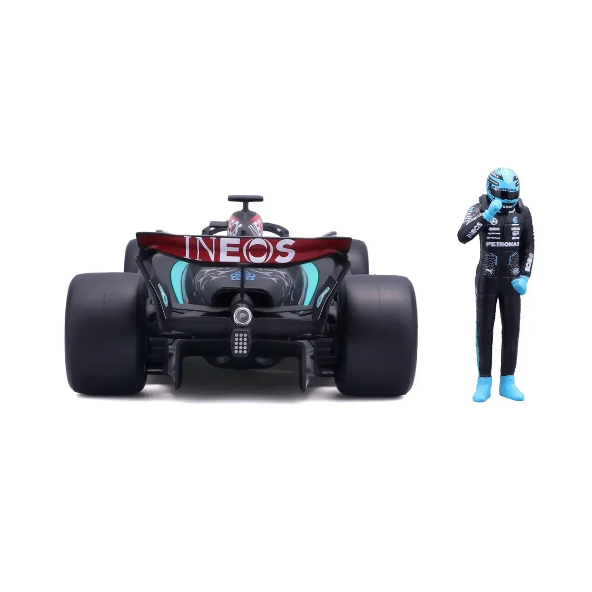Bburago Mercedes AMG W15 with George Russell Figure 1:24 Scale Die Cast Model