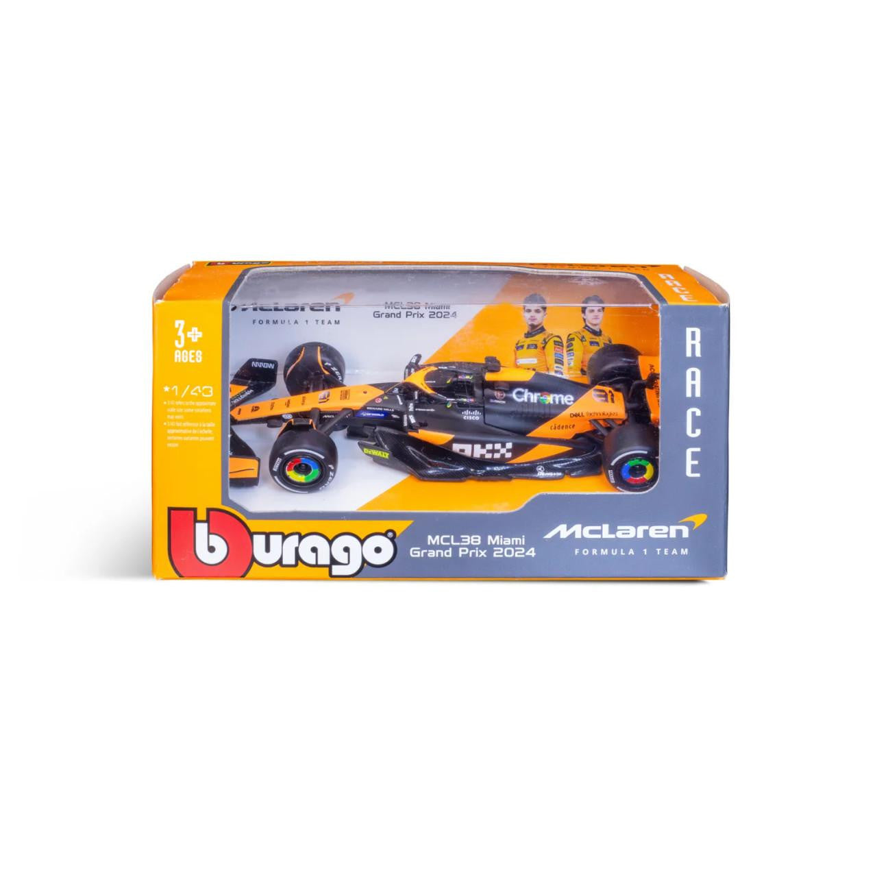 Bburago 1:43 F1 McLaren MCL38 2024 Oscar Piastri