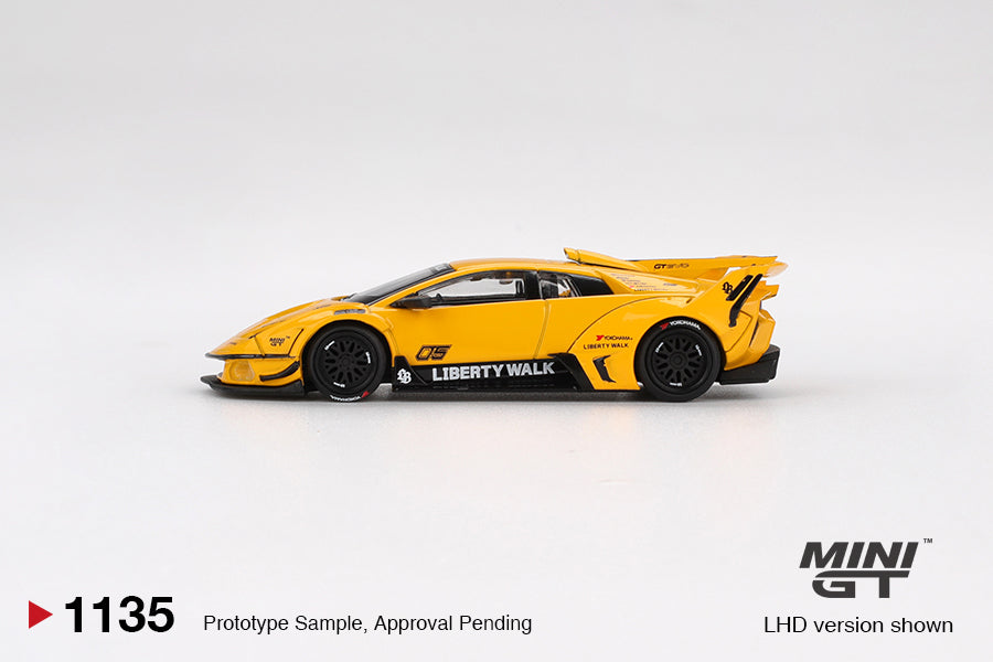 Mini GT Lamborghini LB-Silhouette WORKS MURCIELAGO GT Evo Yellow 1:64 Die Cast