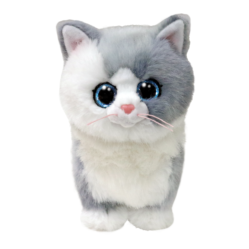 Ty Furley Cat Grey/White - Beanie Boos - Regular
