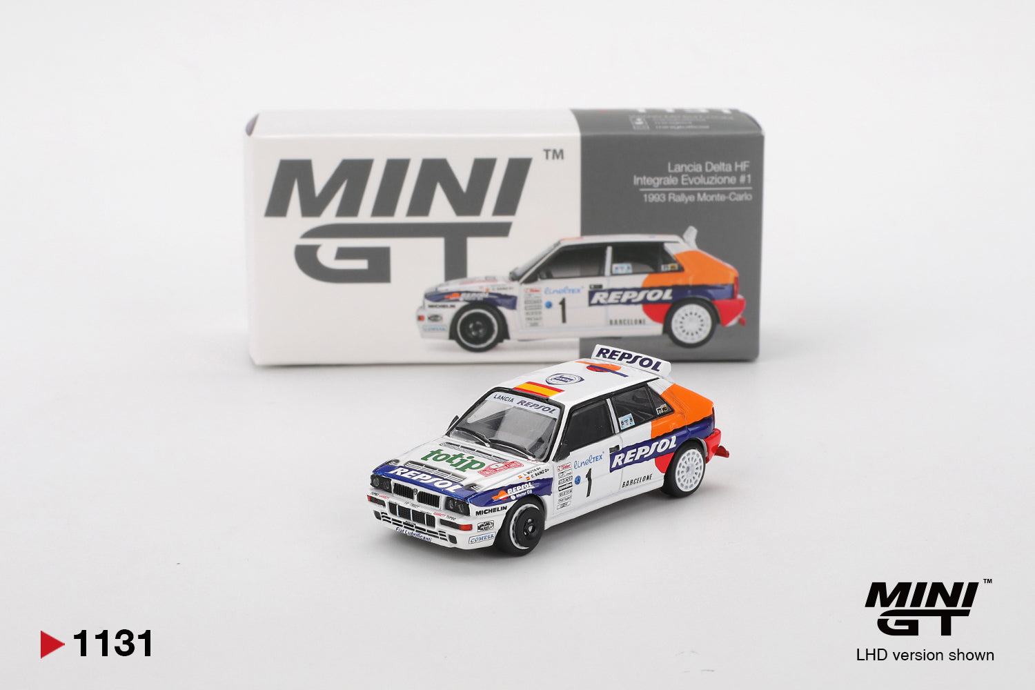 Mini GT Lancia Delta HF Integrale Evoluzione #1 1993 Rallye Monte-Carlo 1:64 Die Cast