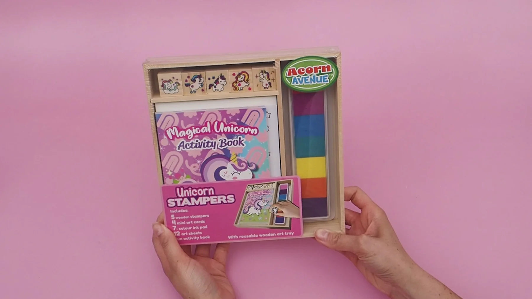 Wooden Stamper Set: Unicorns