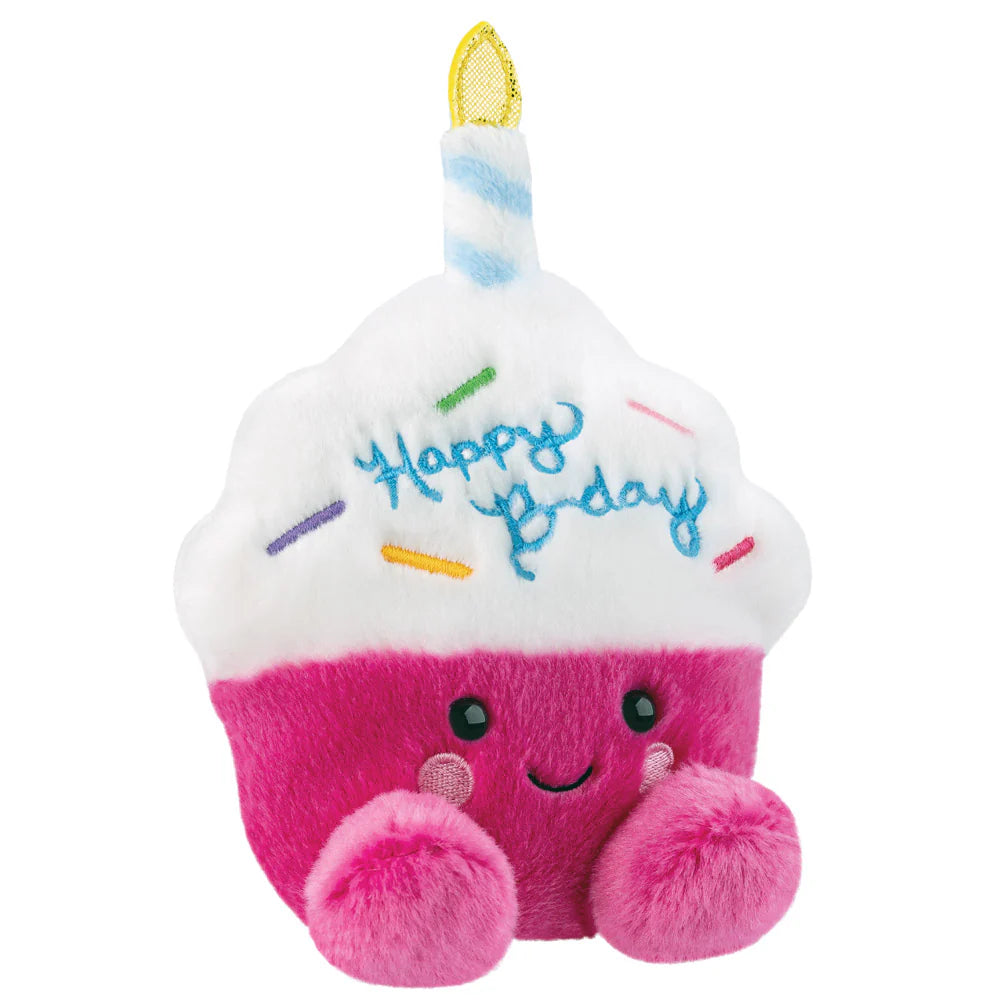 Palm Pals Sparkle Birthday Cupcake 12cm Soft Toy