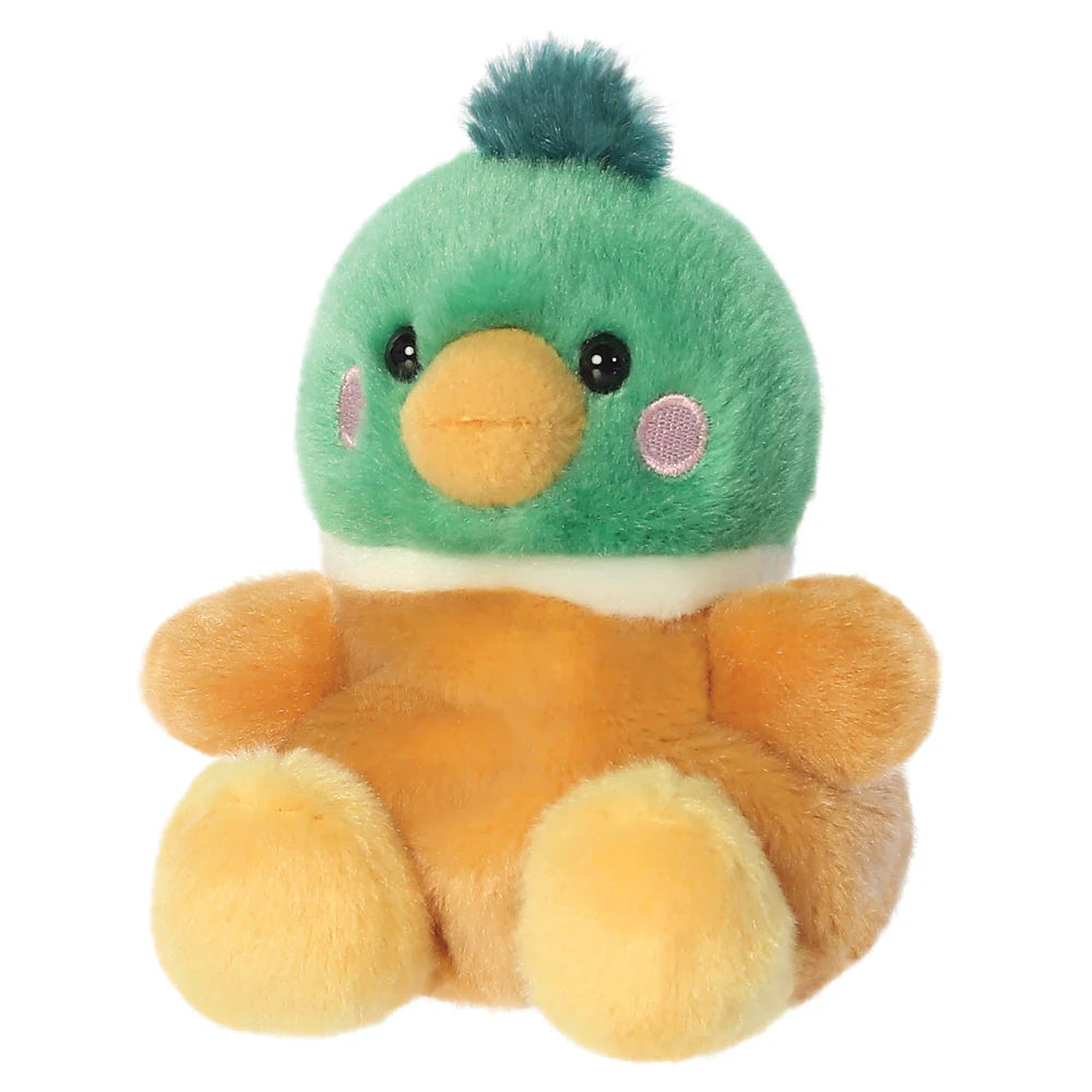 Palm Pals Puddles Mallard Duck 12cm Soft Toy