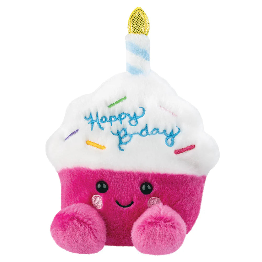 Palm Pals Sparkle Birthday Cupcake 12cm Soft Toy