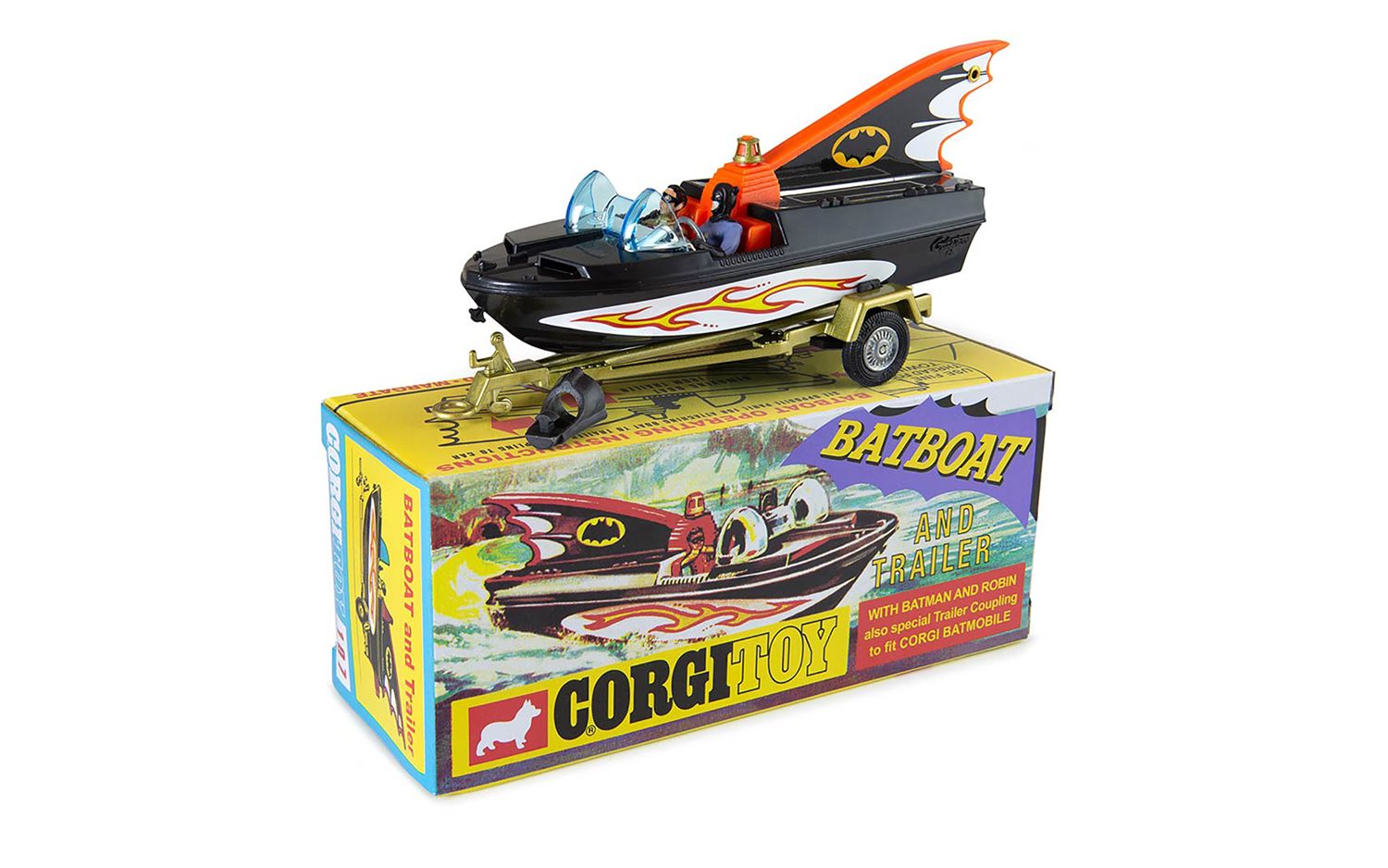 Corgi Bat Boat With Batman & Robin (Reissue)