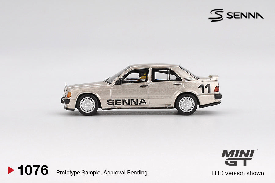 Mini GT Mercedes-Benz 190 E 2.3-16 #11 Ayrton Senna 1984 Nürburgring Race of Champions 1:64 Die Cast