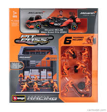 Bburago F1 McClaren MCL38 2024 & Pitt Pass Diorama - Piastri